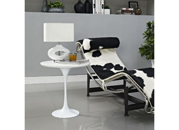 Modway Lippa Side Table in White