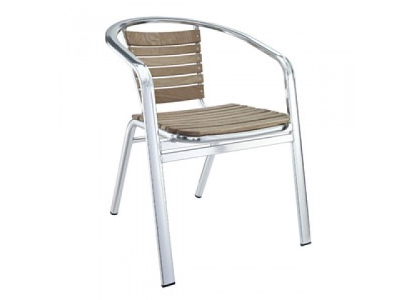 Modway Express Dining Armchair in Silver
