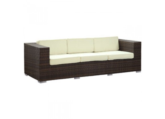 Modway Daytona Sofa in Brown White - On SALE!