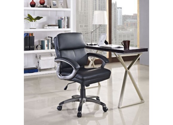 Modway Stellar Mid Back Office Chair in Black