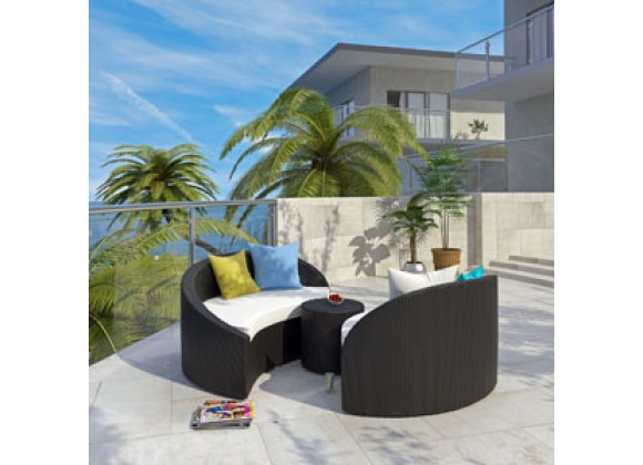 Modway Magatama 3 Piece Chaise
