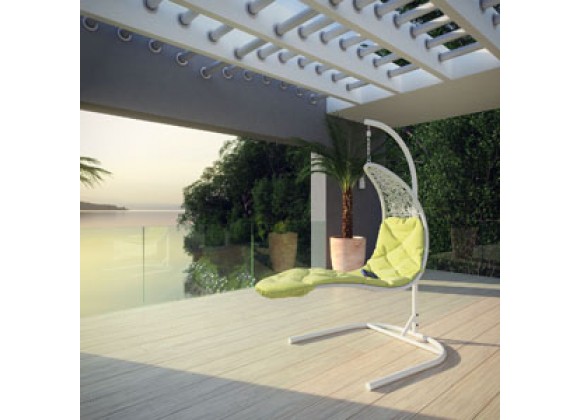 Modway Enclave Swing Lounge Chair in White - On SALE!