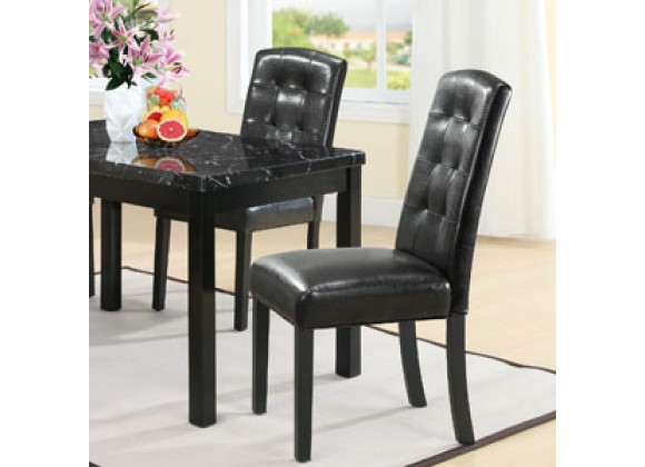 Modway Perdure Dining Chairs Set of 2 in Black