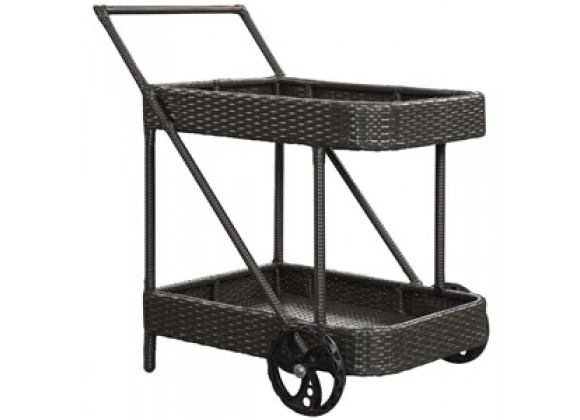 Modway Replenish Beverage Cart in Espresso