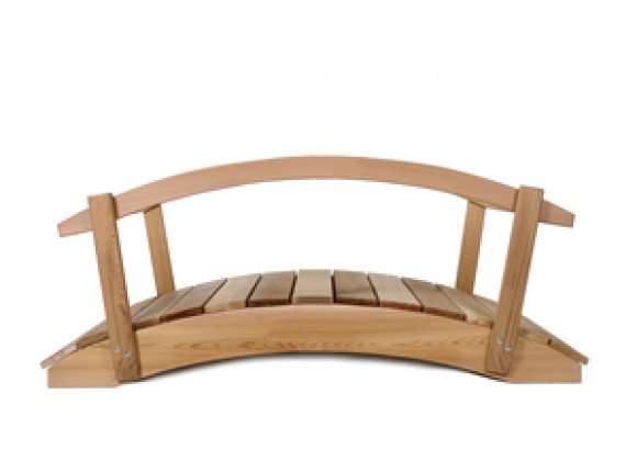 All Things Cedar 3' Red Cedar Bridge w/ Hand Rails