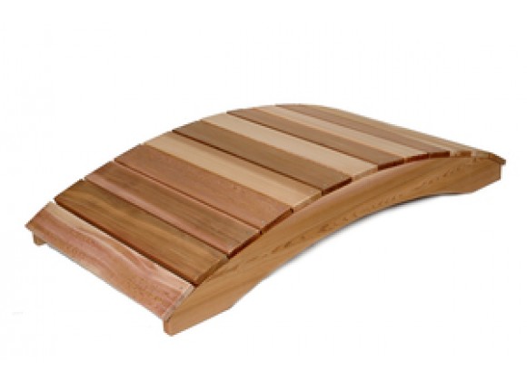 All Things Cedar 6' Western Red Cedar Garden Bridge