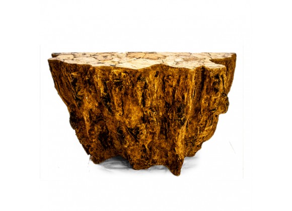 Stilnovo Rock Petrified Wood Console Table