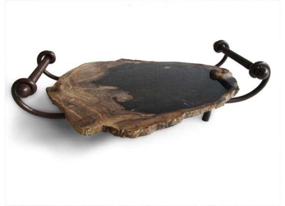 Stilnovo  Good Form Petrified Wood Serving Tray
