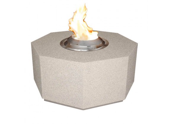 Fireside America Octagon Gas Fire Pit With Bio Fuel Burner