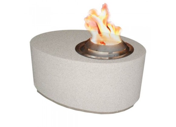 Fireside America Oval  Gas Fire Pit With Bio Fuel Burner