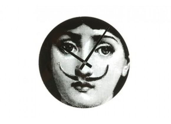 Stilnovo Mid Century Girl Moustache Clock