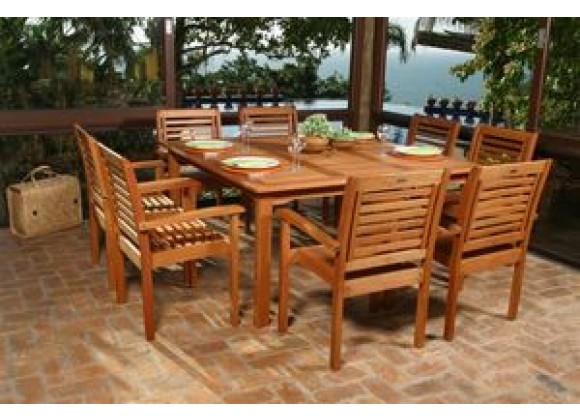 International Home Miami Amazonia Nine Piece Milano Square Set