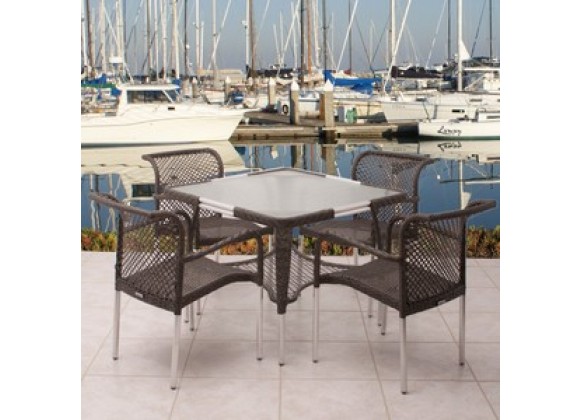 International Home Miami Atlantic Soho Five Piece Dining Set