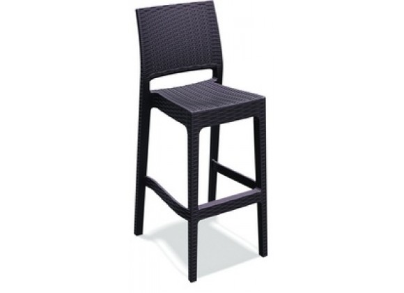 Jamaica Resin Wickerlook Barstool Chair - Angled