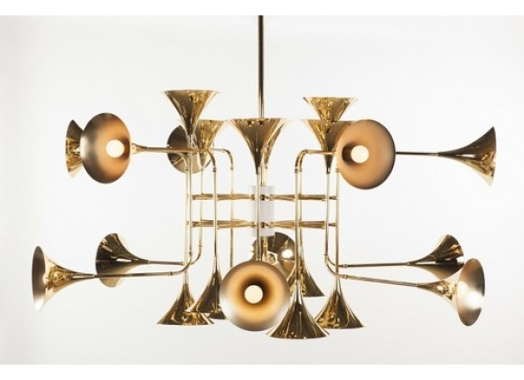 Trumpet chandelier on sale