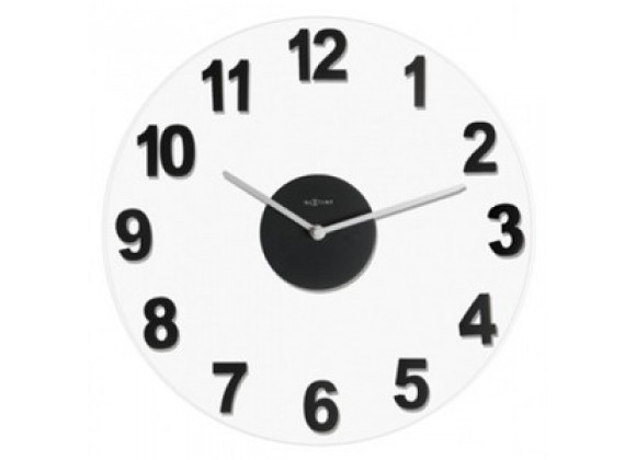 Stilnovo The Woody Clock - Black/Clear