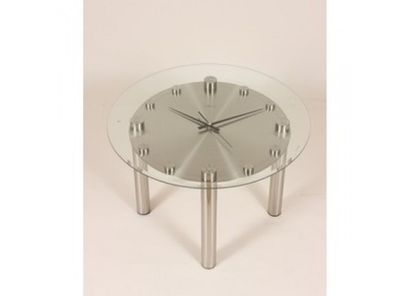 Stilnovo  Tisch Coffee Table Clock - Glass/Silver