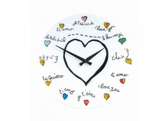 Stilnovo The Loving You Wall Clock - Glass