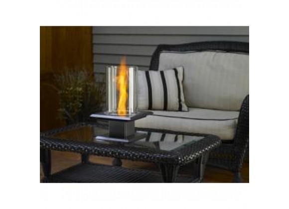 Outdoor Greatroom Company Allure Fire Pit - Venturi Flame - Silver Vein - Lifestyle