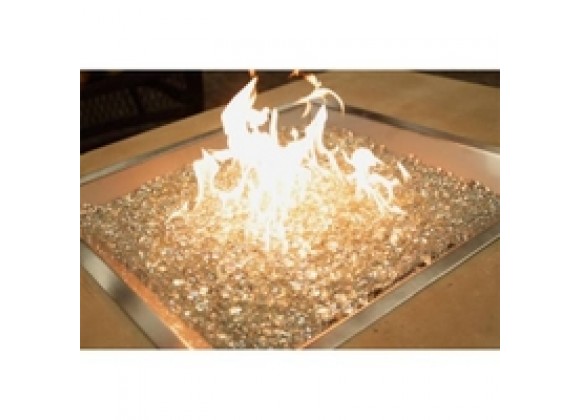 Outdoor Greatroom Company 24" x 24" Square Fire Pit Burner - Lit