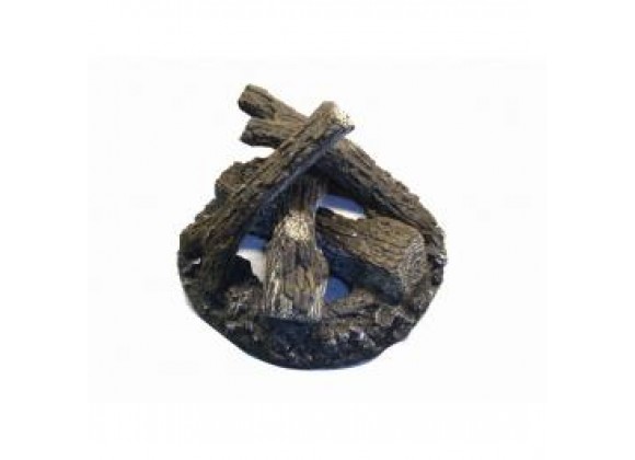 Outdoor Greatroom Company Optional Logs for all Crystal Fire - Angle