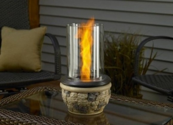 Outdoor Greatroom Company Ledgestone Fire Pit - Venturi Flame - Lifestyle
