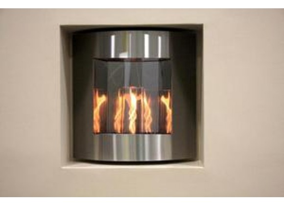 Outdoor Greatroom Company Inspiration - Gel Fuel Fireplace - Lit