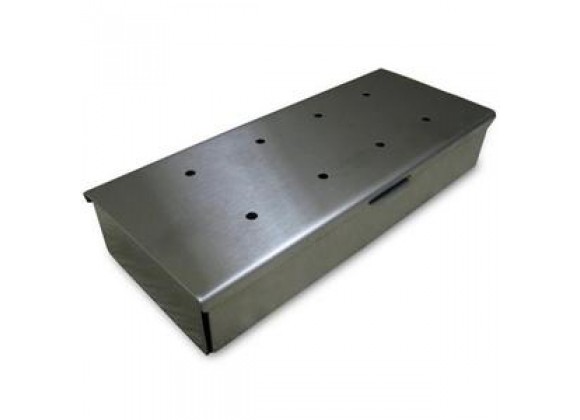 Outdoor Greatroom Company Stainless Steel WoodChip Smoker Box - Front Side Angle