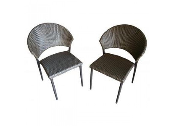 Outdoor Greatroom Company Patio Bistro Chair - Set of Two - Set in Angle