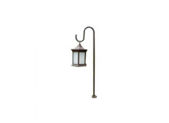 Outdoor Greatroom Company Solar Stake Light - Espresso Finish - Angle