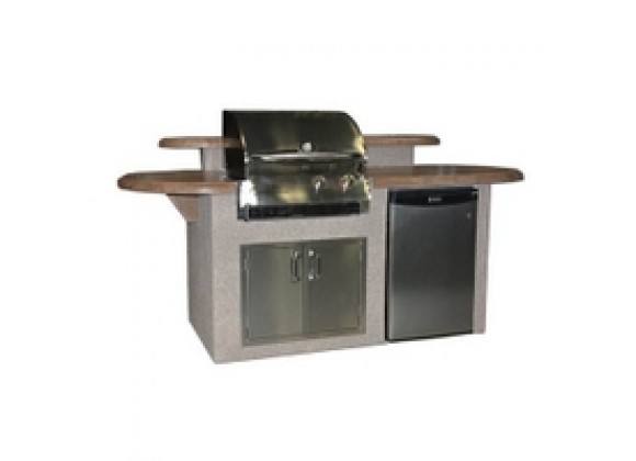 Outdoor Greatroom Company St. James Outdoor Kitchen - Front Side Angle