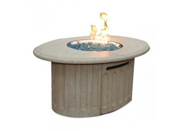 Outdoor Greatroom Company Tuscany Fire Pit - Lit