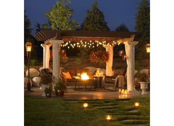 Outdoor Greatroom Company Tuscany II Pergola - Lifestyle
