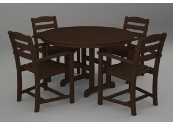 Poly-Wood La Casa 5-Pc. Dining Set in Mahoganyar