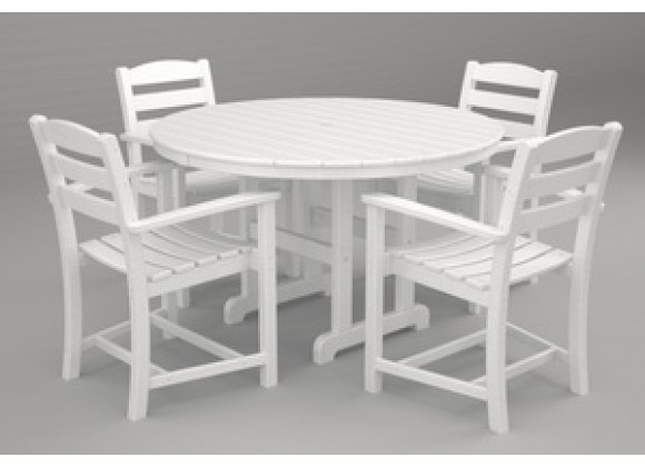 Poly-Wood La Casa 5-Pc. Dining Set in White