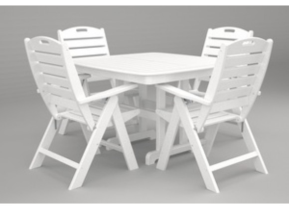 Polywood nautical 5 piece dining set sales