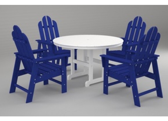 Poly-Wood Long Island 5-Pc. Dining Set in Pacific Blue