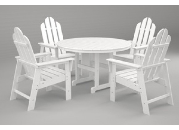 Poly-Wood Long Island 5-Pc. Dining Set in White