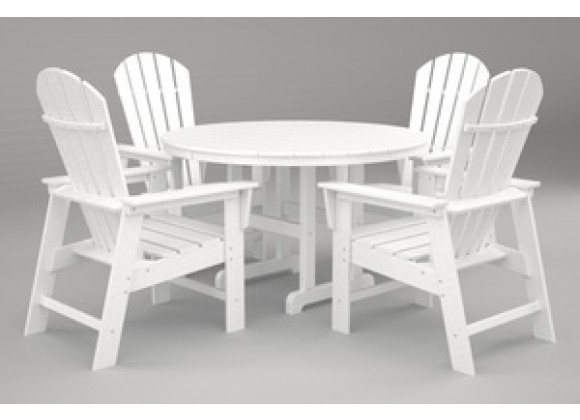 Poly-Wood South Beach 5-Pc. Dining Set in White