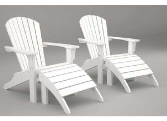 Polywood ottoman white best sale