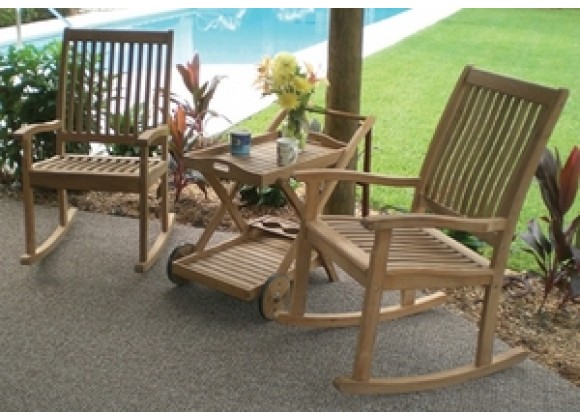 Royal Teak Highback Rocking Chair
