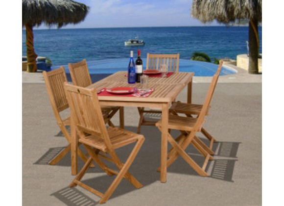 International Home Miami Amazonia Teak Prague 7-pc Teak Dining Set