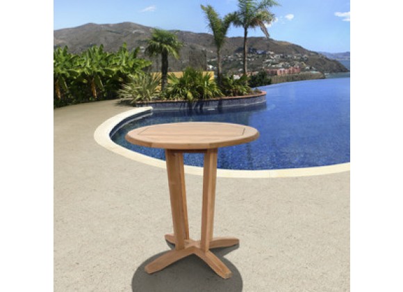 International Home Miami Amazonia Teak Nile Teak Round Table