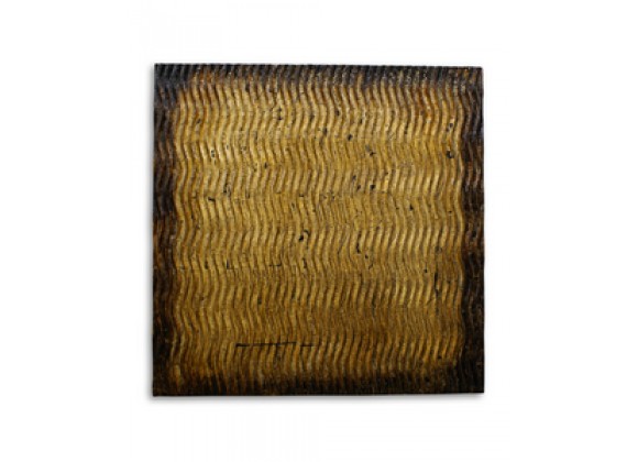 Screen Gems Metallic S Pattern Brown Wall Art