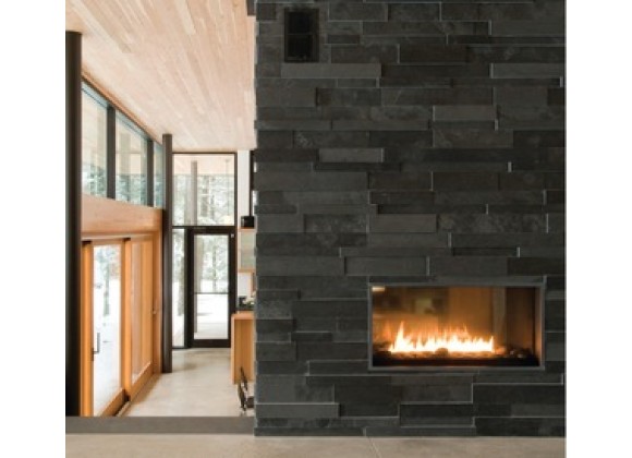 Woodbridge Fireplace - Fire Ribbon Direct Vent Vu Thru - 3FT and 4FT  WIth Mandatory Safety Screen 
