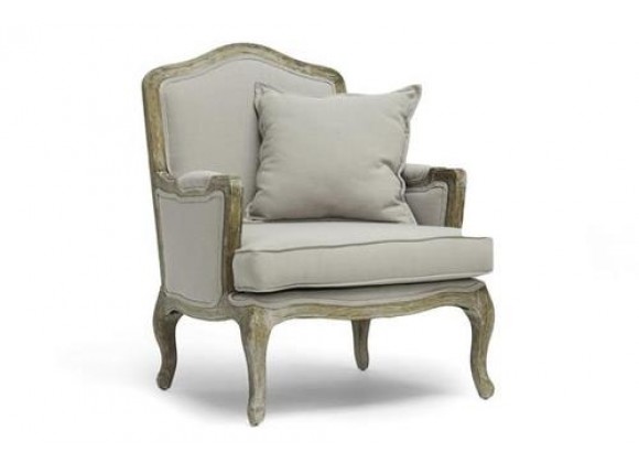 Baxton Studio Constanza Classic Antiqued French Accent Chair