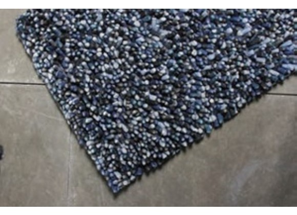 TrueModern Lil Wooly Rug- Blues