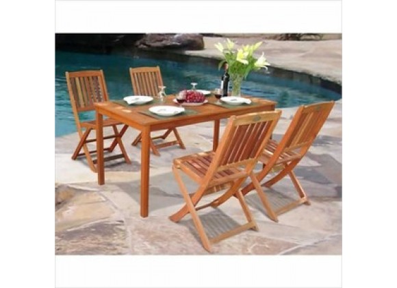 Vifah Modern Patio Balthazar Dining Set 3