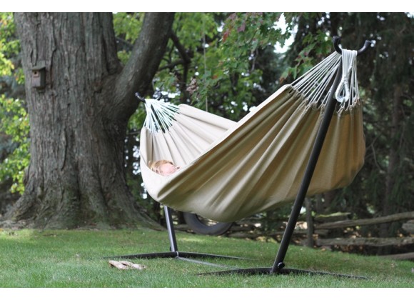 Vivere Brazilian Sunbrella Hammock - Double (Sand)