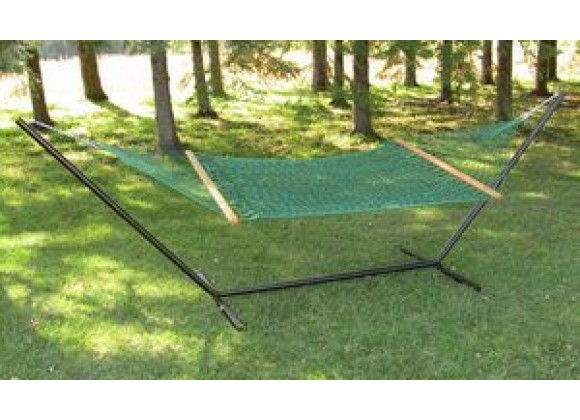 Vivere Polyester Rope Hammock - Double in Forest